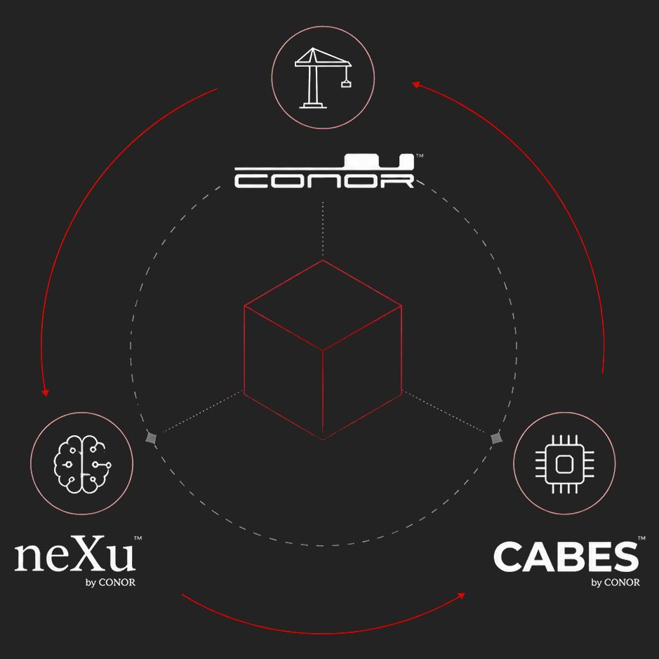 El Sistema CONOR — Ecosistema integrado CABES (cálculo cabida) + NEXU (advisory gestión) + CONOR (construcción ejecución) para desarrollo inmobiliario en Chile y USA